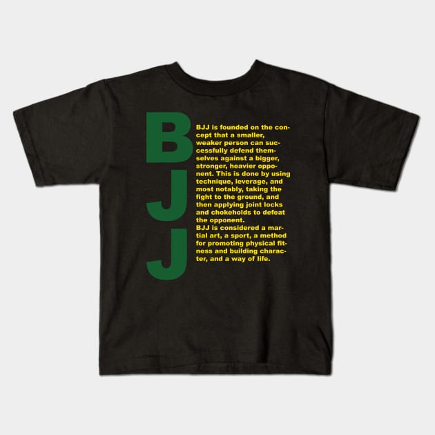 Definition of Brazilian Jiu Jitsu Kids T-Shirt by OnuM2018